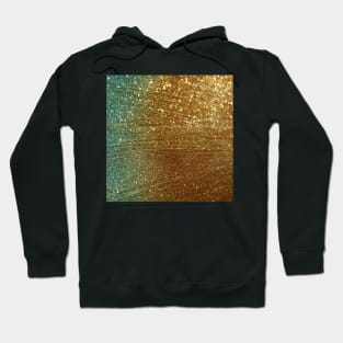 Teal and gold Hoodie